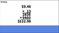 Thumbnail for Multiply money amounts video