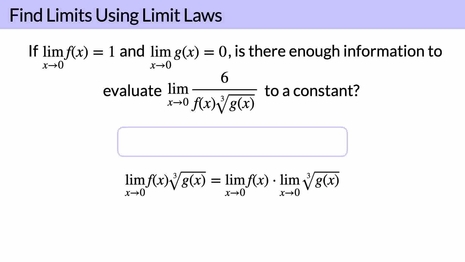 Find limits using limit laws