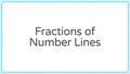 Thumbnail for Fractions of number lines: halves, fourths, and eighths video