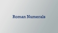 Thumbnail for Roman numerals I, V, X, L, C, D, M video