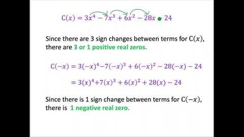 Thumbnail for Polynomials with Complex Zeros - Part 2