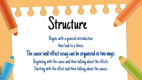 Thumbnail for Cause &amp; Effect Writing 