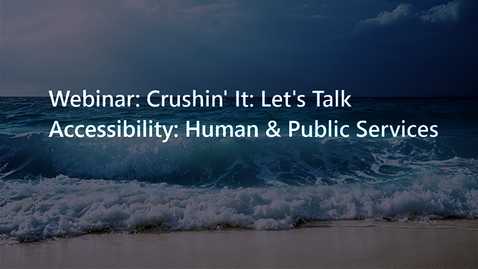 Thumbnail for Accessibility - Human and Public Service