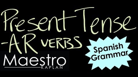 Thumbnail for Conjugating //AR Verbs in the Present Indicative Tense