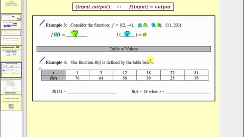 Thumbnail for Introduction to Function Notation (L9.2)