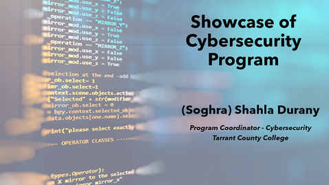 Thumbnail for Showcase of Cybersecurity Program