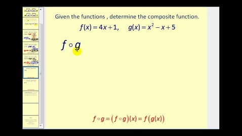 Thumbnail for Composite Functions