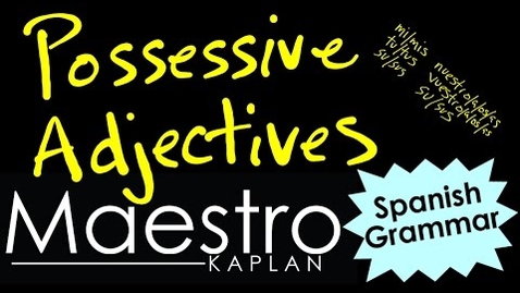 Thumbnail for Possessive Adjectives