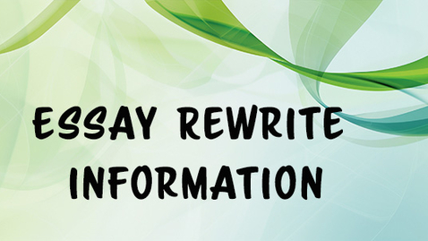 Thumbnail for 1301-Essay Rewrite Info