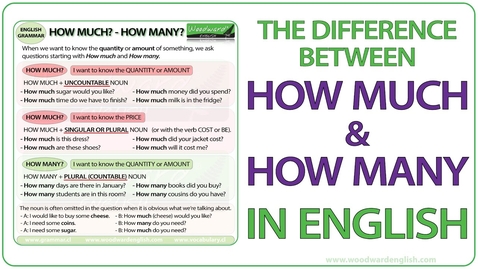 Thumbnail for How much? How many? | What is the difference? 