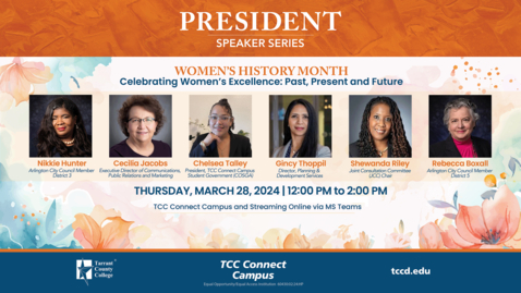 Thumbnail for 2024 Women's History Speaker Panel