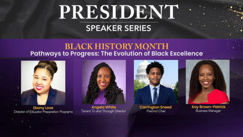 Thumbnail for 2024 Black History Month Speaker Panel