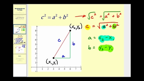 Thumbnail for The Distance Formula