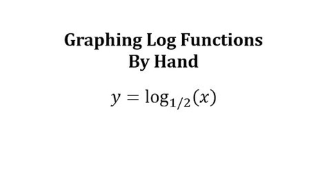 Thumbnail for Graphing Log Functions by Hand: y=log_(1/2)(x)