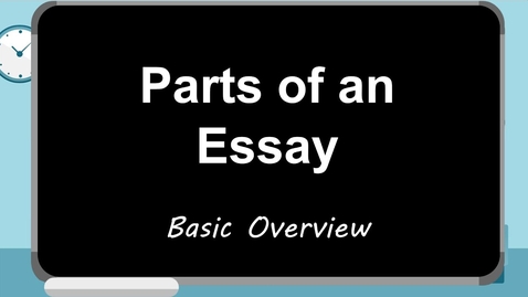 Thumbnail for Parts of an Essay