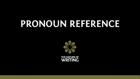 Thumbnail for Pronoun Reference 