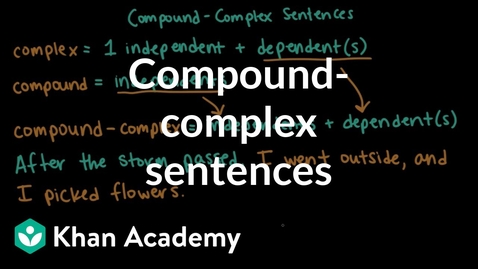Thumbnail for Compound-complex Sentences 