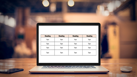 Thumbnail for Accessible Tables in Word
