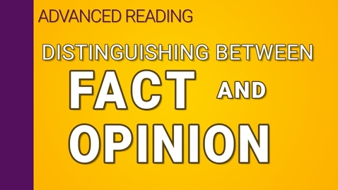 Thumbnail for Distinguishing Fact from Opinion