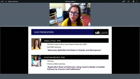 Thumbnail for T-32 Training Grant Seminar- Nikki Lytle  and Cynthia Reyes
