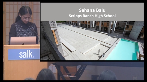 Thumbnail for Sahana Balu - High School Summer Scholars 