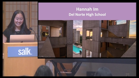 Thumbnail for Hannah Im - High School Summer Scholars 