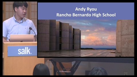 Thumbnail for Andy Ryou - High School Summer Scholars 