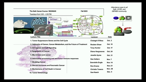 Thumbnail for Clodagh Oshea - Tumor Suppressors genes and the cell cycle
