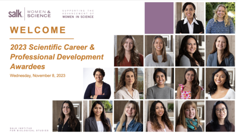 Thumbnail for entry Women In Science - 2023 Scientific Career &amp; Professional Development Awards