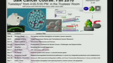 Thumbnail for Reuben Shaw – Oncogenes and the emergence of modern cancer research