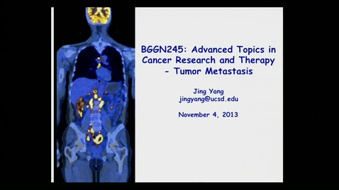 Thumbnail for Jing Yang – EMT &amp; Metastasis
