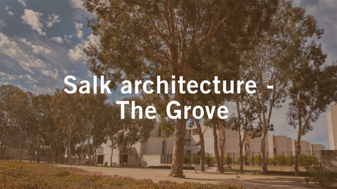 Thumbnail for entry Salk architecture - The Grove