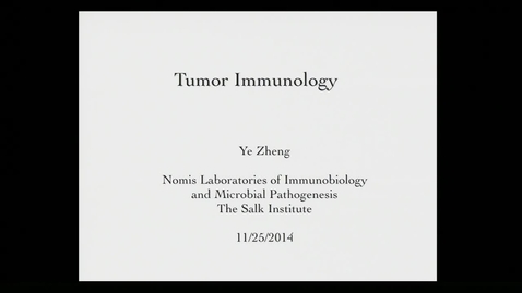 Thumbnail for Ye Zheng – Tumor Immunology