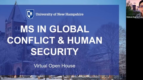 Thumbnail for entry Global Conflict &amp; Human Security Graduate Program Info Session with Accelerated Master's Information