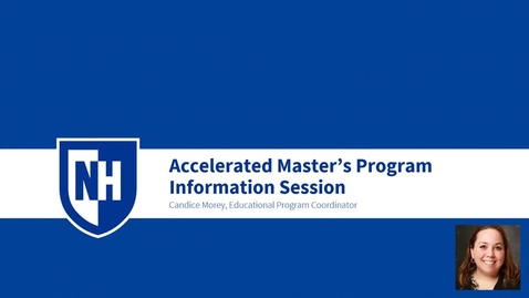 Thumbnail for entry Accelerated Master's Information Session