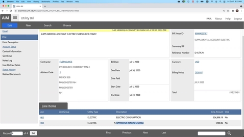 Thumbnail for entry AssetWorks - AiM Utility Invoice Training