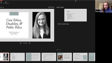 Thumbnail for Piper Gibson: Care Ethics, Disability, &amp; Public Policy