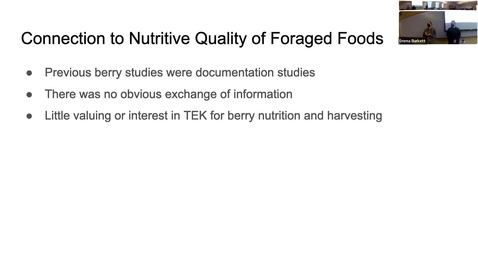 Thumbnail for entry Paper Discussion - Nutritive Quality of Foraged Foods