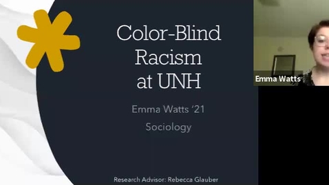 Thumbnail for Color-Blind Racism at UNH