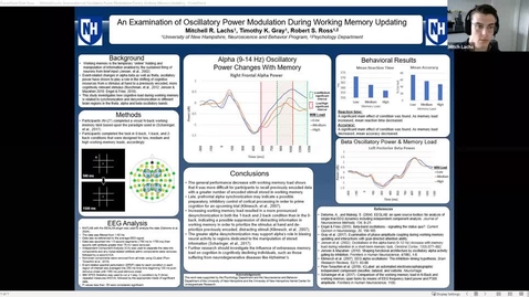 Thumbnail for entry An Examination of Oscillatory Power Modulation During Working Memory Updating by Mitchell R. Lachs, Timothy K. Gray and Dr. Robert S. Ross