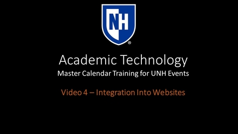 Thumbnail for entry Master Calendar Video 4 - Integrate Events Calendar Into Drupal Websites