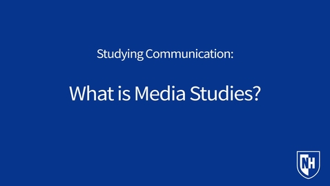 Thumbnail for entry What is Media Studies?