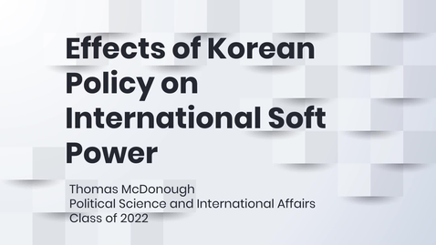 Thumbnail for Effects of Korean Policy on International Soft Power