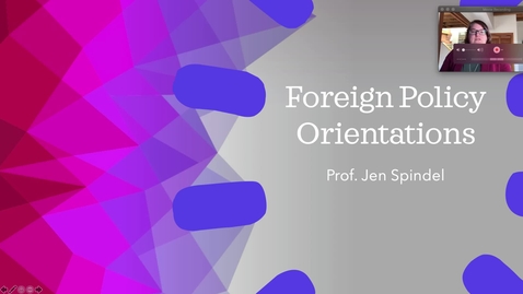 Thumbnail for entry 2 - Foreign policy orientations