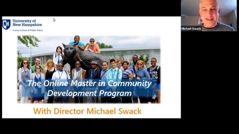 Thumbnail for The Online Master in Community Development Program