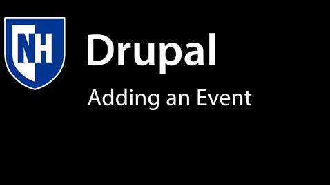 Thumbnail for Adding Event