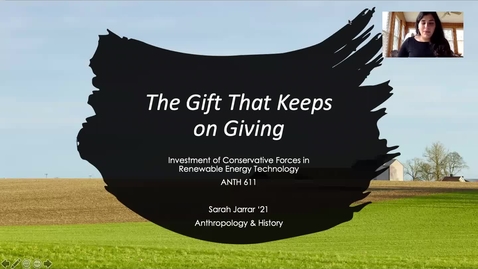 Thumbnail for The Gift that Keeps on Giving: Investment of Conservative Forces in Renewable Energy Technology