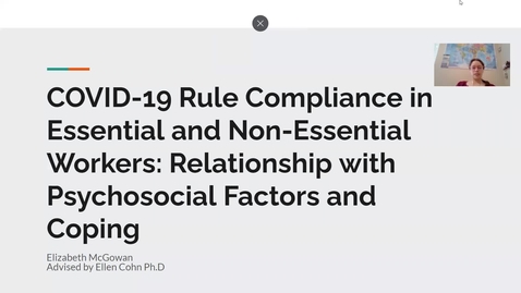 Thumbnail for entry COVID-19 Rule Compliance in Essential and Non-Essential Workers: Relationship with Psychosocial Factors and Coping