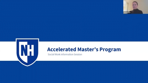 Thumbnail for Social Work Advanced Standing Accelerated Master's Webinar Nov. 18, 2025