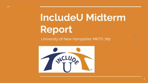 Thumbnail for entry IncludeU Midterm Report